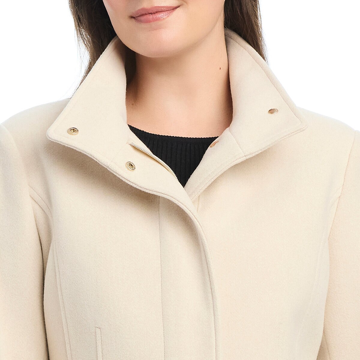 Vince Camuto Abrigo para Dama Café Grande