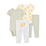 Carter's Conjunto de 4 piezas para Bebés Amarillo 6 Meses