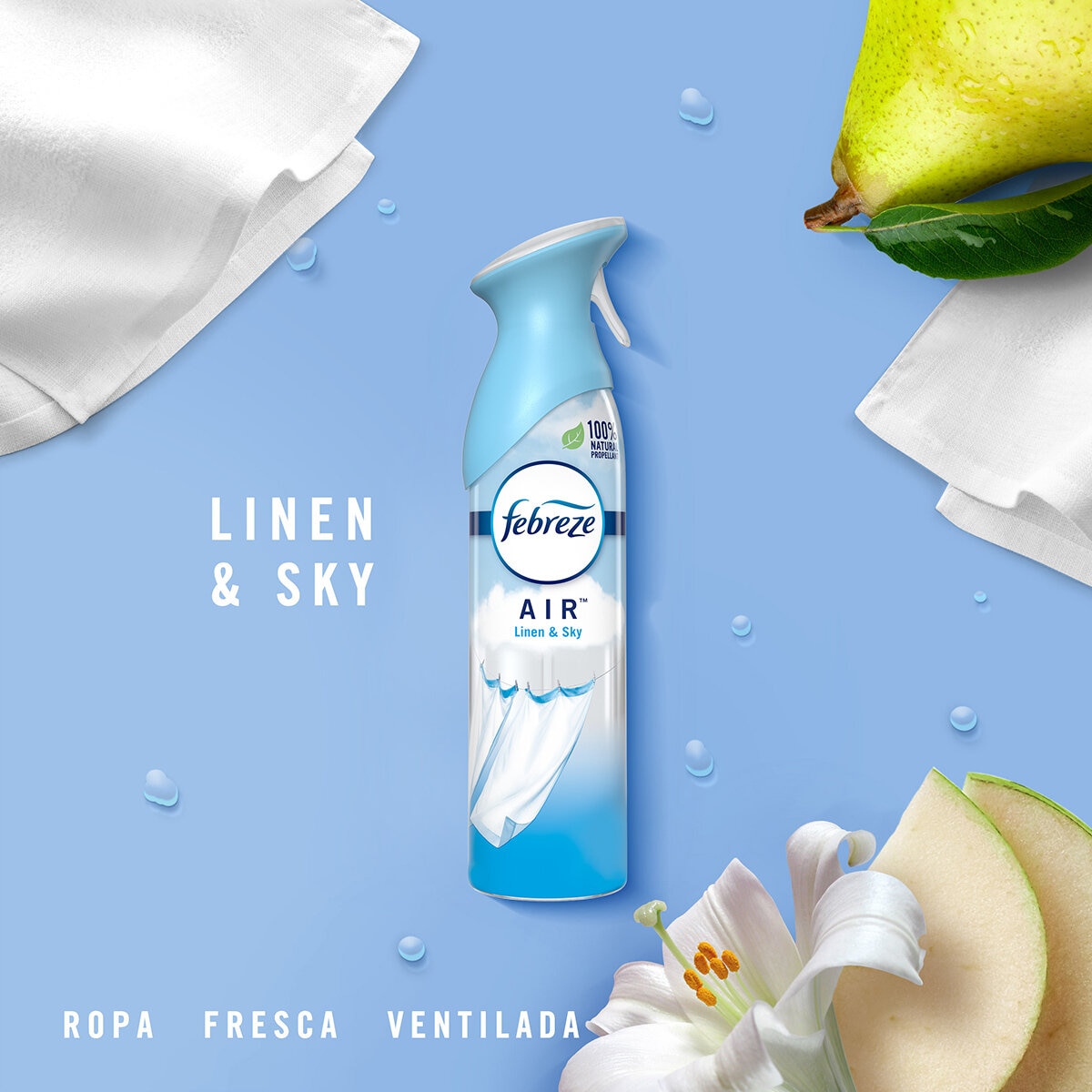 Febreze Air Aromatizante Ambiental 4 pzs de 250 gr