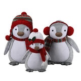 Pingüinos de Peluche Decorativos, Juego de 3 Pzas.