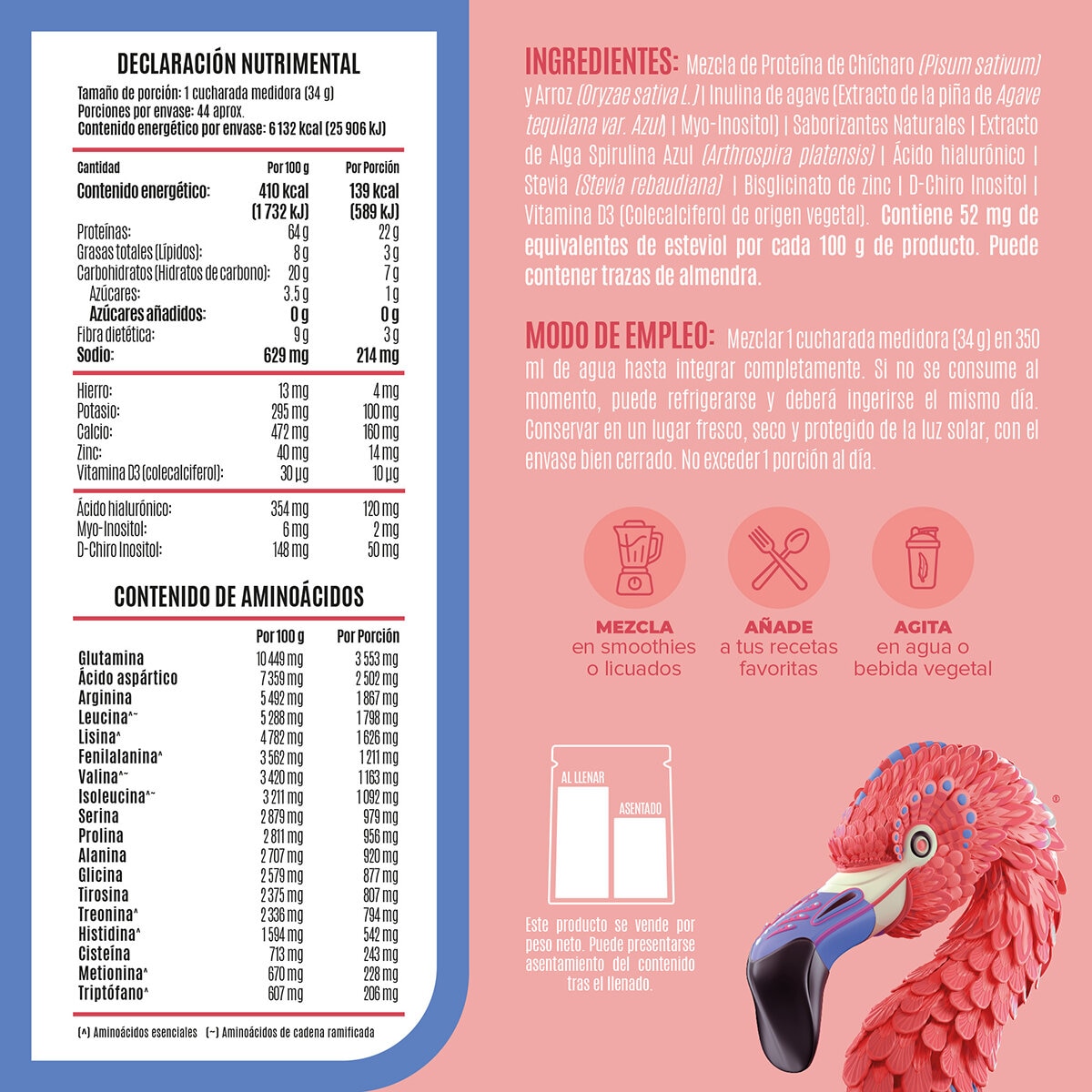 Birdman Fitmingo Proteína Vegetal Sabor Blueberry 1.496 kg Birdman Fitmingo Proteína Vegetal Sabor Blueberry 1.496 kg