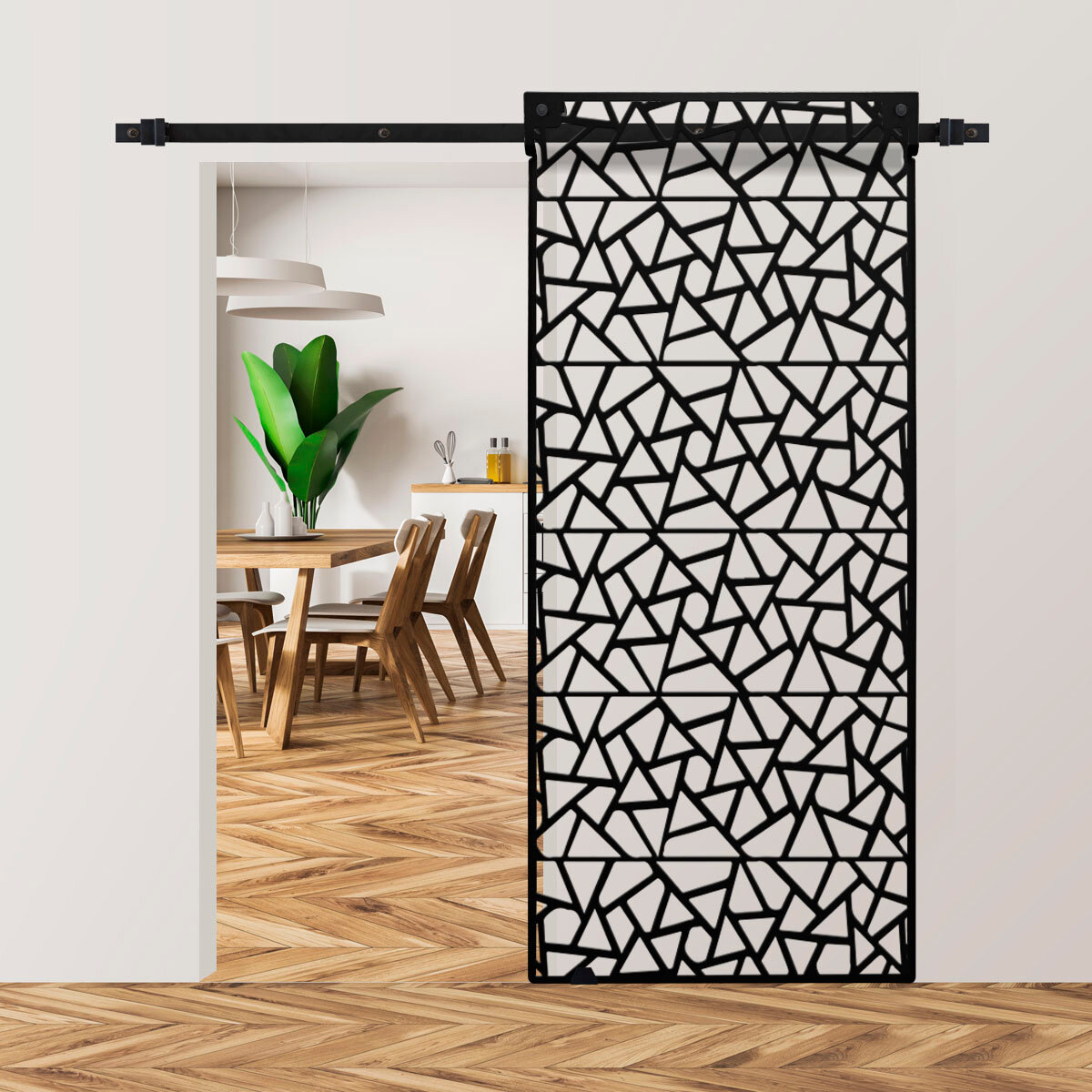 International Door Supply, Celosía Corrediza Triangulus