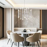 Empire Lighting, Lámpara Colgante Melrose Acabado Níquel