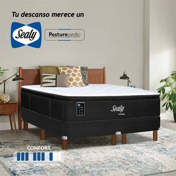 Sealy, Limited, Colchón y Box King Size