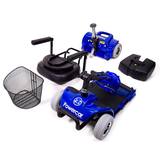 Powercar, Scooter Eléctrico 4 Ruedas, Azul