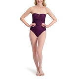 DKNY Traje de Baño para Dama Morado Extra Chica
