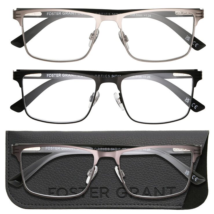 Foster Grant, Lentes de lectura, Dioptría +2.00 para Caballero