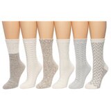 Bearpaw Calcetas para Botas 6 Pares para Dama Varios Colores Bearpaw Calcetas para Botas 6 Pares para Dama Varios Colores