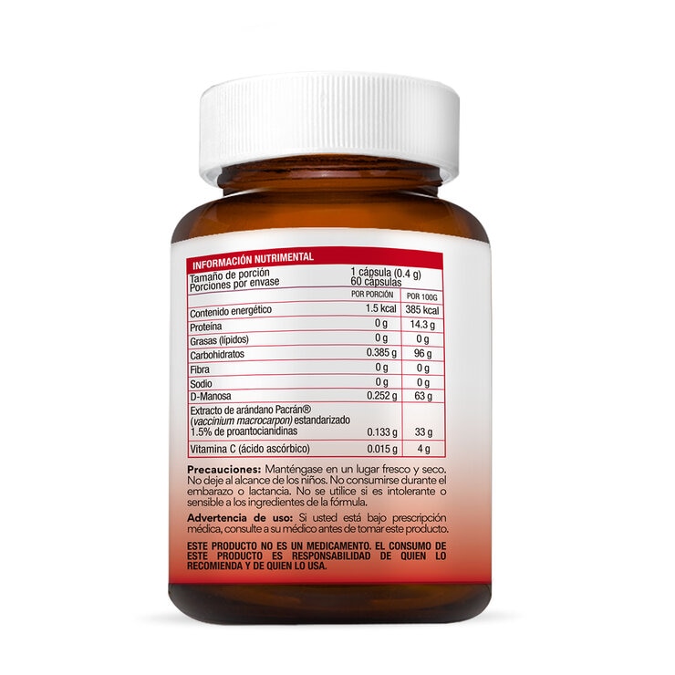 Bio B Extracto de Arándano Pacrán con D-Manosa 2 Frascos 60 cáp c/u