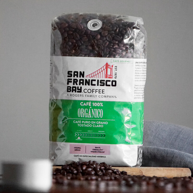 San Francisco Bay Coffee Café en Grano Orgánico de Chiapas 1 kg