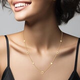 Collar de Corazones, 45.72cm, Oro Amarillo 14K Collar de Corazones, 45.72cm, Oro Amarillo 14K