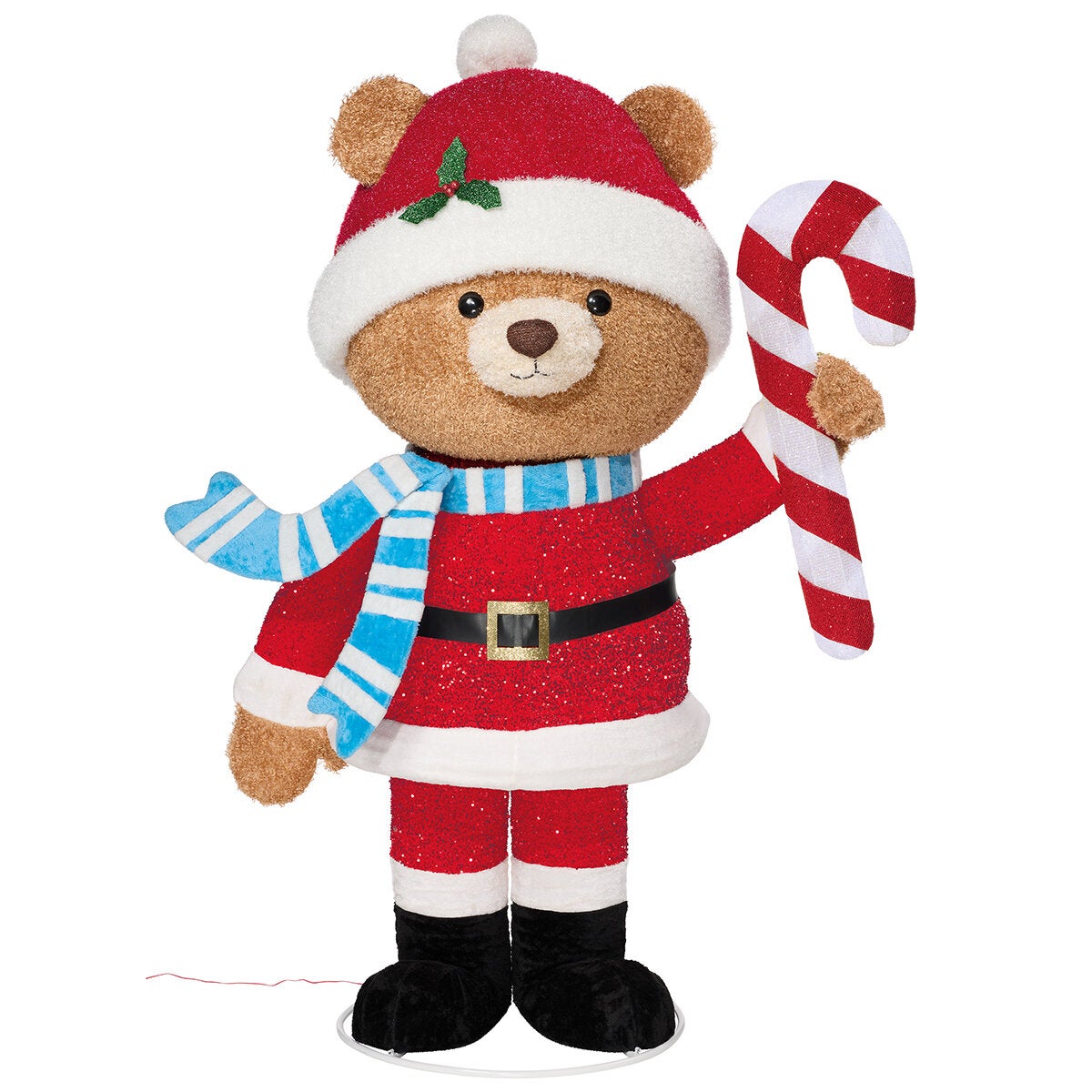 Santa Oso Decorativo con Luces Parpadeantes 2.1M Santa Oso Decorativo con Luces Parpadeantes 2.1M