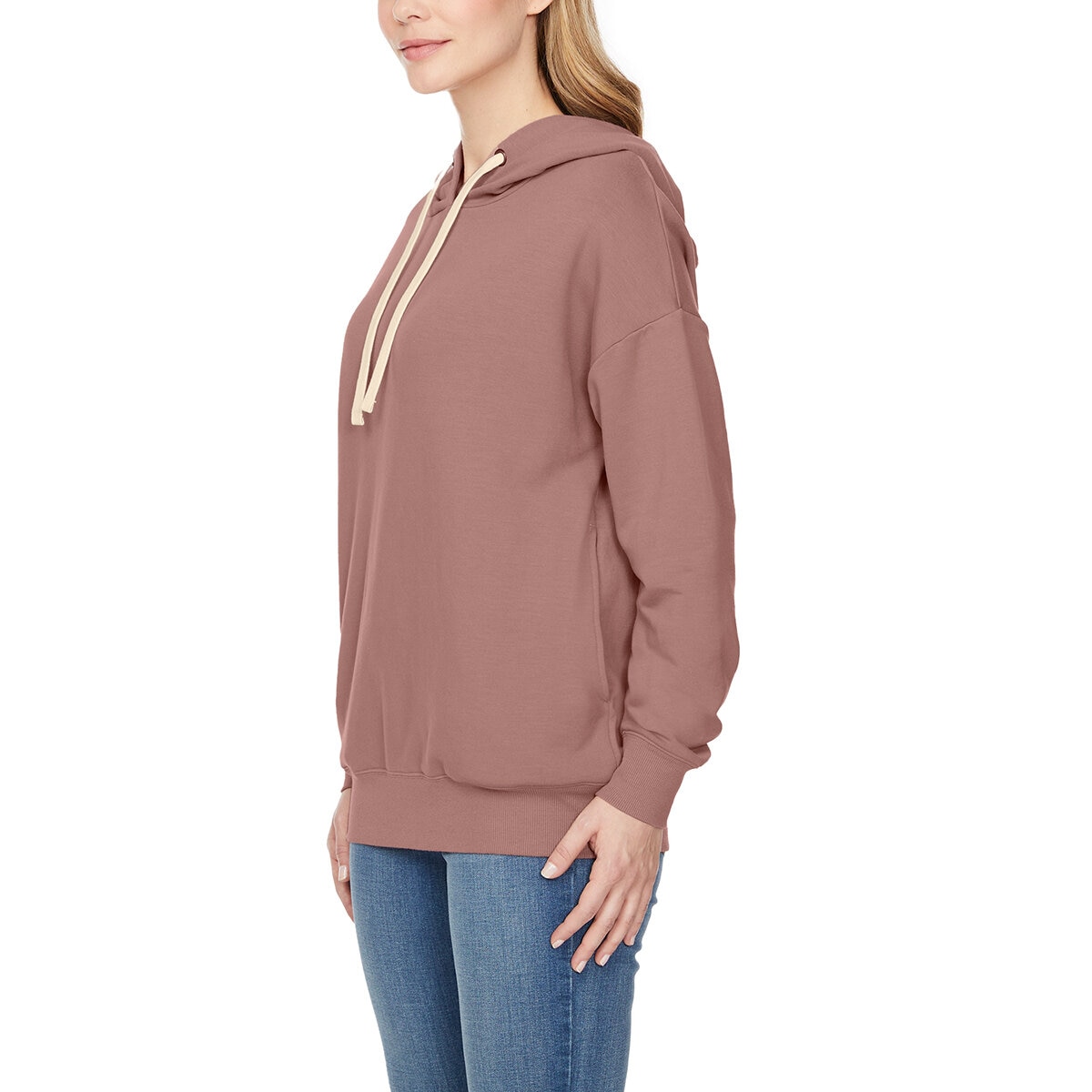 Buffalo David Bitton Sudadera para Dama Rosa Extra Chica