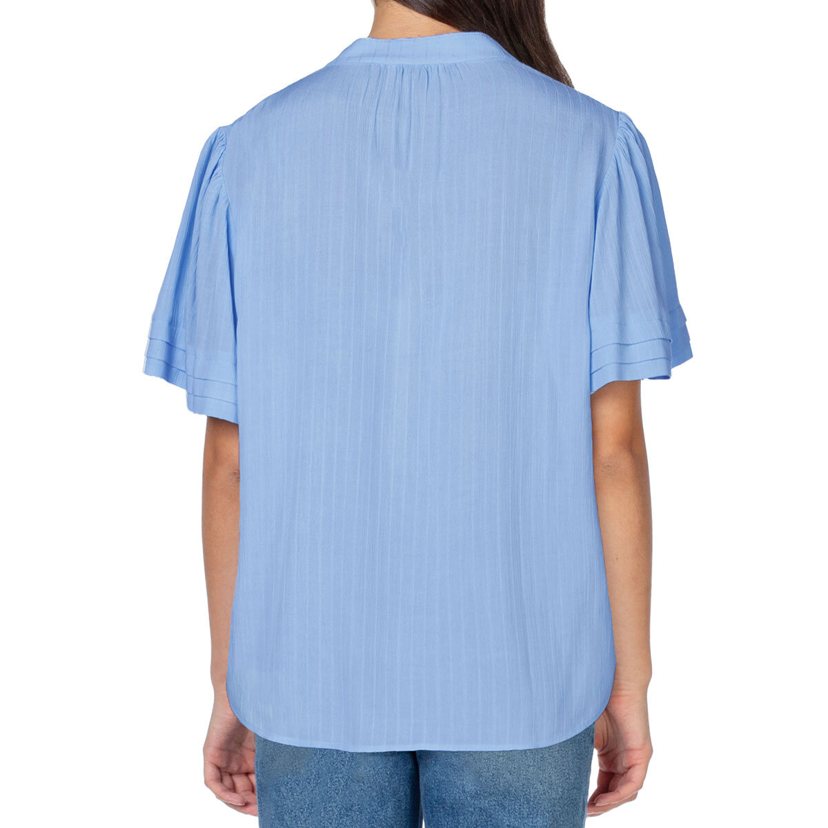 Well Worn Blusa para Dama Azul Extra Grande
