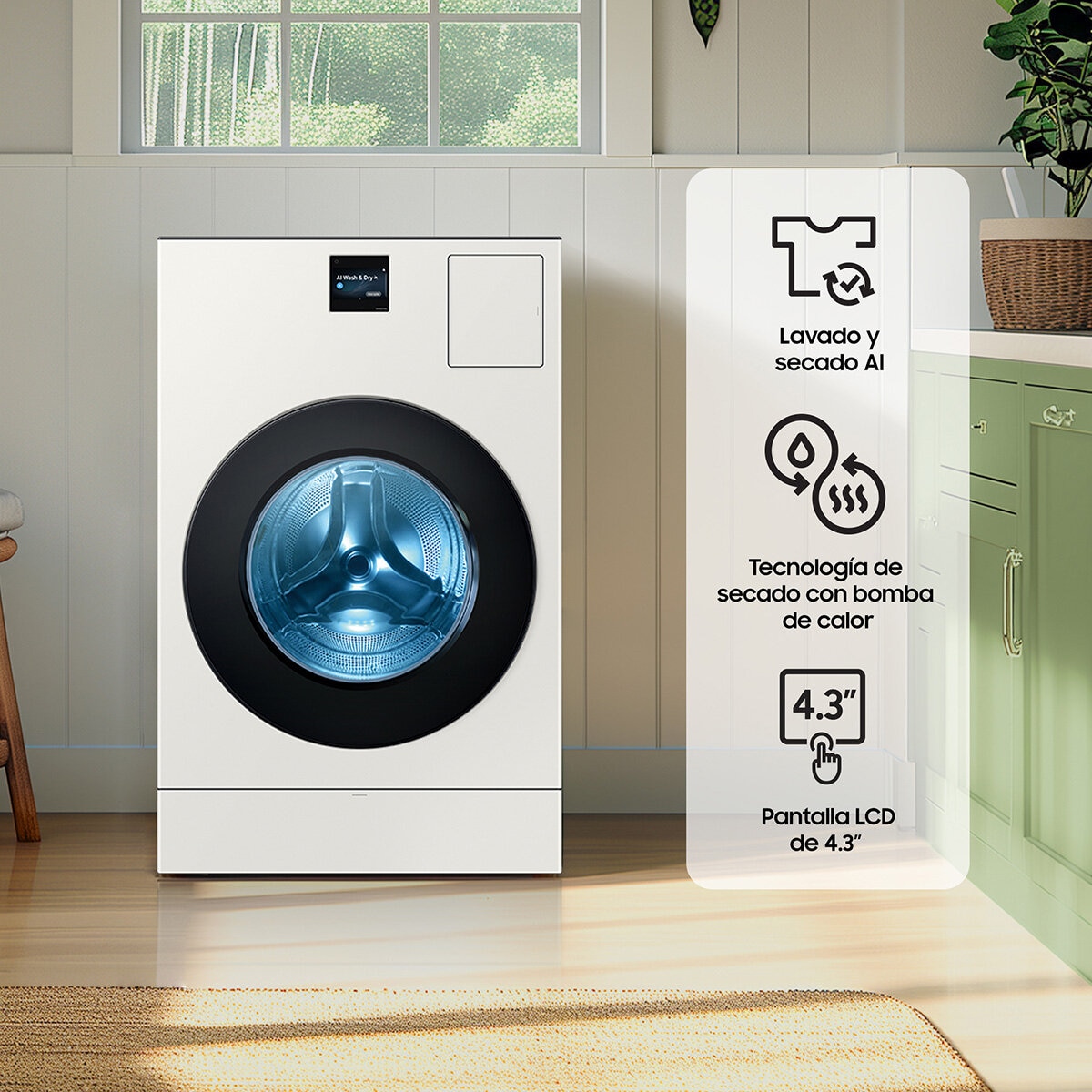 Samsung Lavasecadora Eléctrica 26Kg/15Kg Bespoke AI