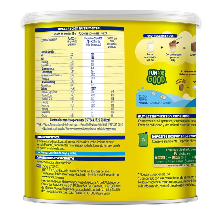 Nesquik Chocolate en Polvo 2.2 kg