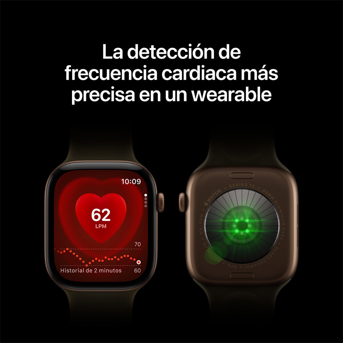 Apple Watch Series 12 (GPS + Celular) 46mm Aluminio Bronce Oscuro + Correa Deportiva Oliva - Talla M/L Apple Watch Series 12 (GPS + Celular) 46mm Aluminio Bronce Oscuro + Correa Deportiva Oliva - Talla M/L