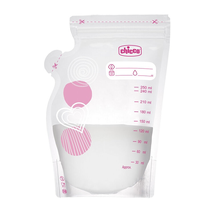 Chicco Bolsa Contenedora de Leche 30 Piezas de 250 ml