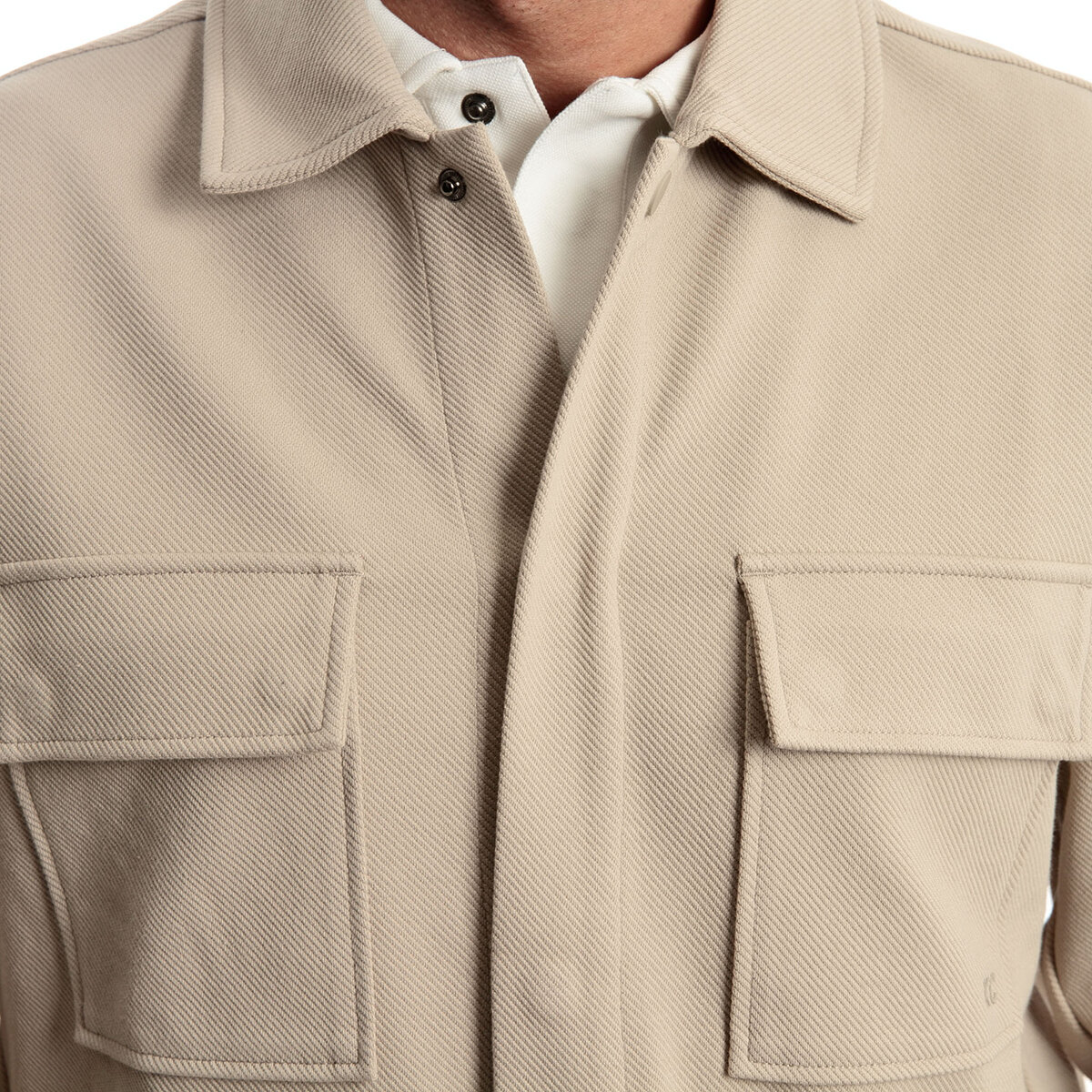 Kenneth Cole Sobrecamisa para Caballero Beige Chica