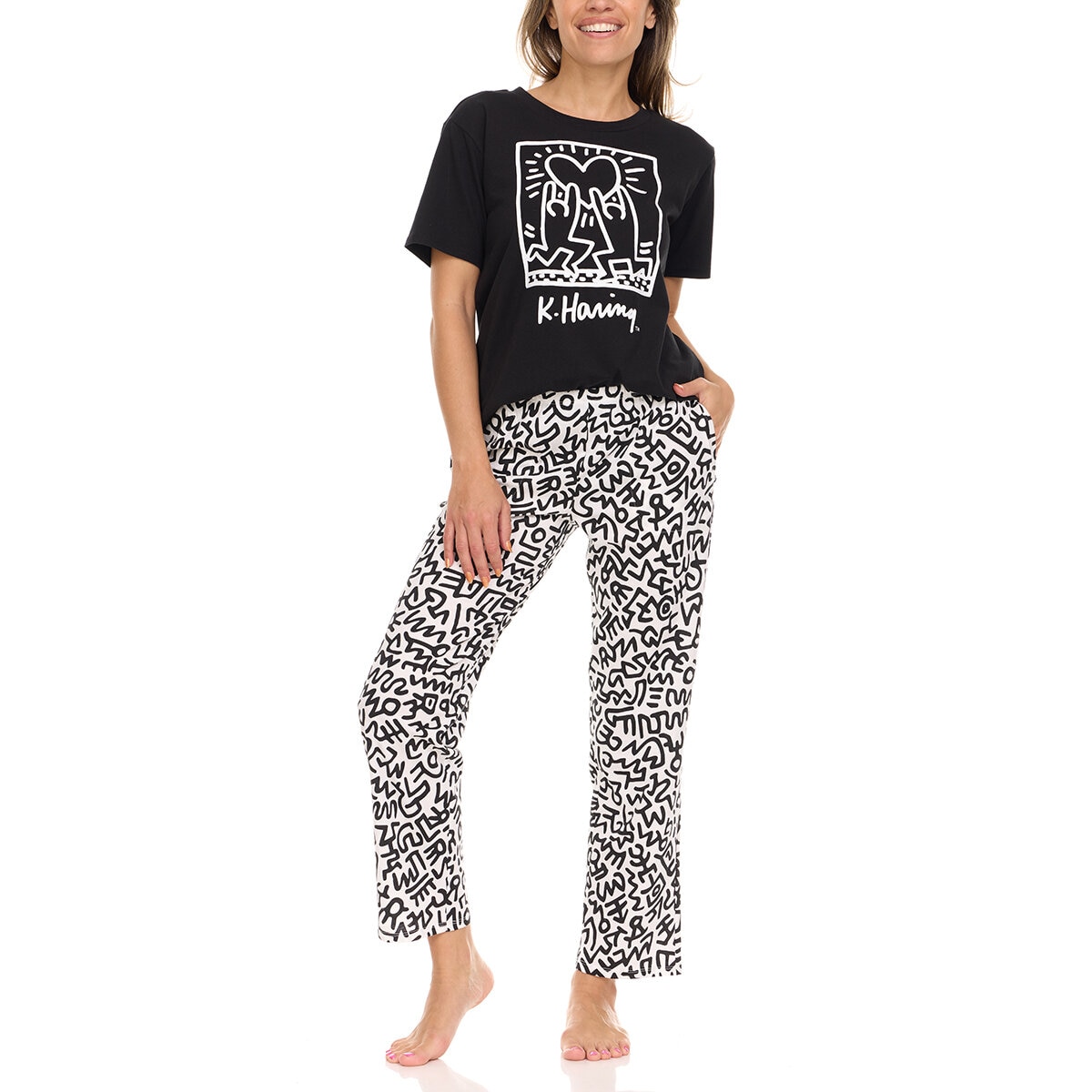 Keith Haring Conjunto de Pijama para Dama Varias Tallas y Colores