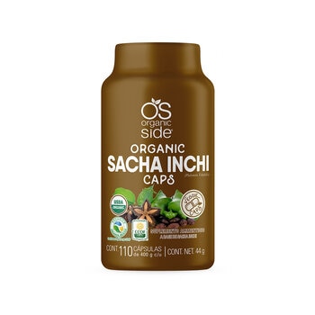 Organic Side Sacha Inchi  110 Cápsulas Vegetales 