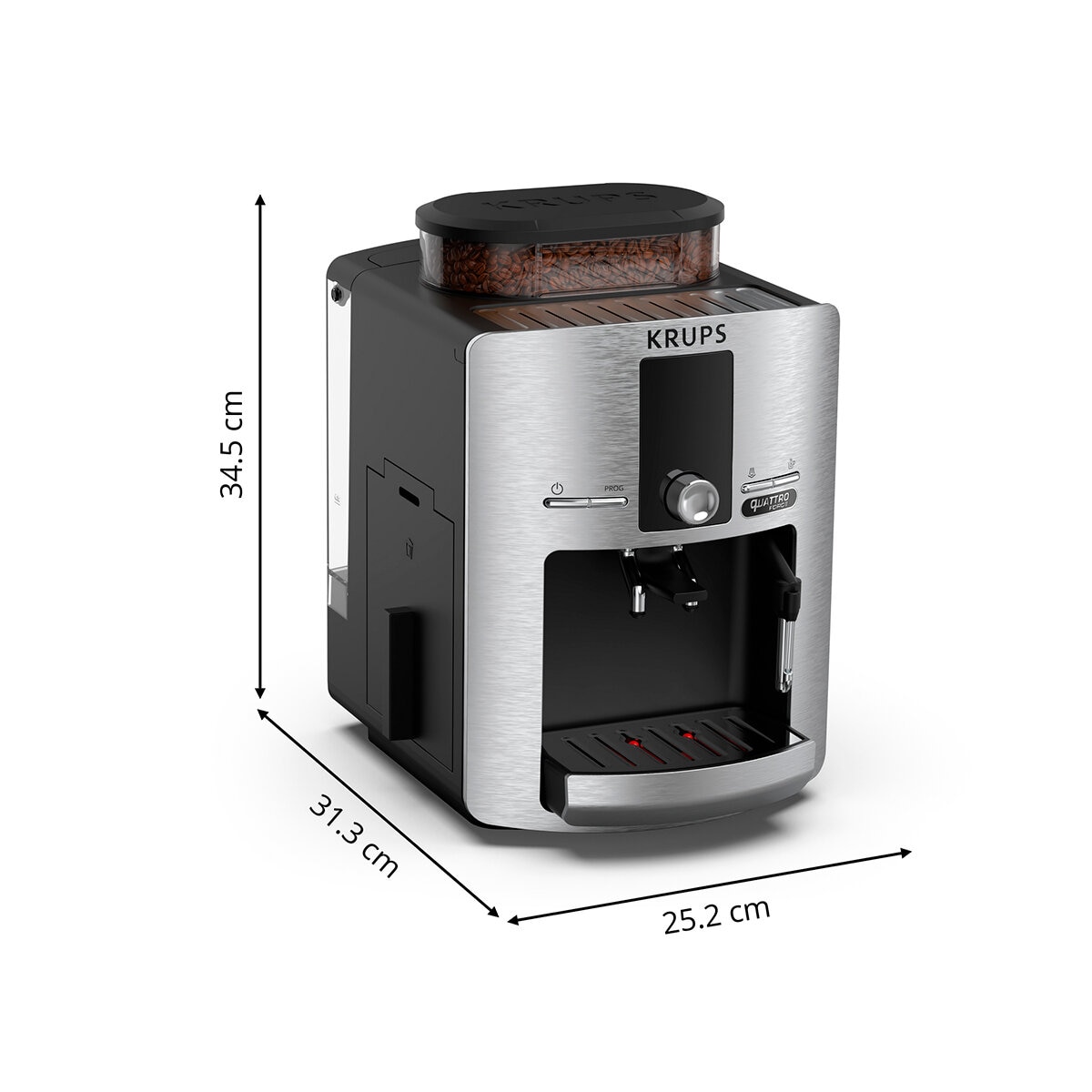 Krups Cafetera Automática Silver , incluye kit de mantenimiento