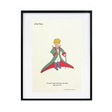 Black Is Color, Cuadro Decorativo El Principito, Enmarcado "Un Abrazo de la Tierra"
