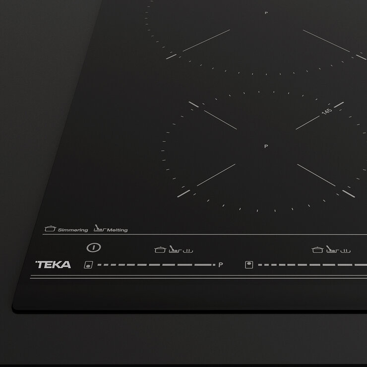 Teka Parrilla de Vitrocerámica de Inducción 2 Zonas de Cocción