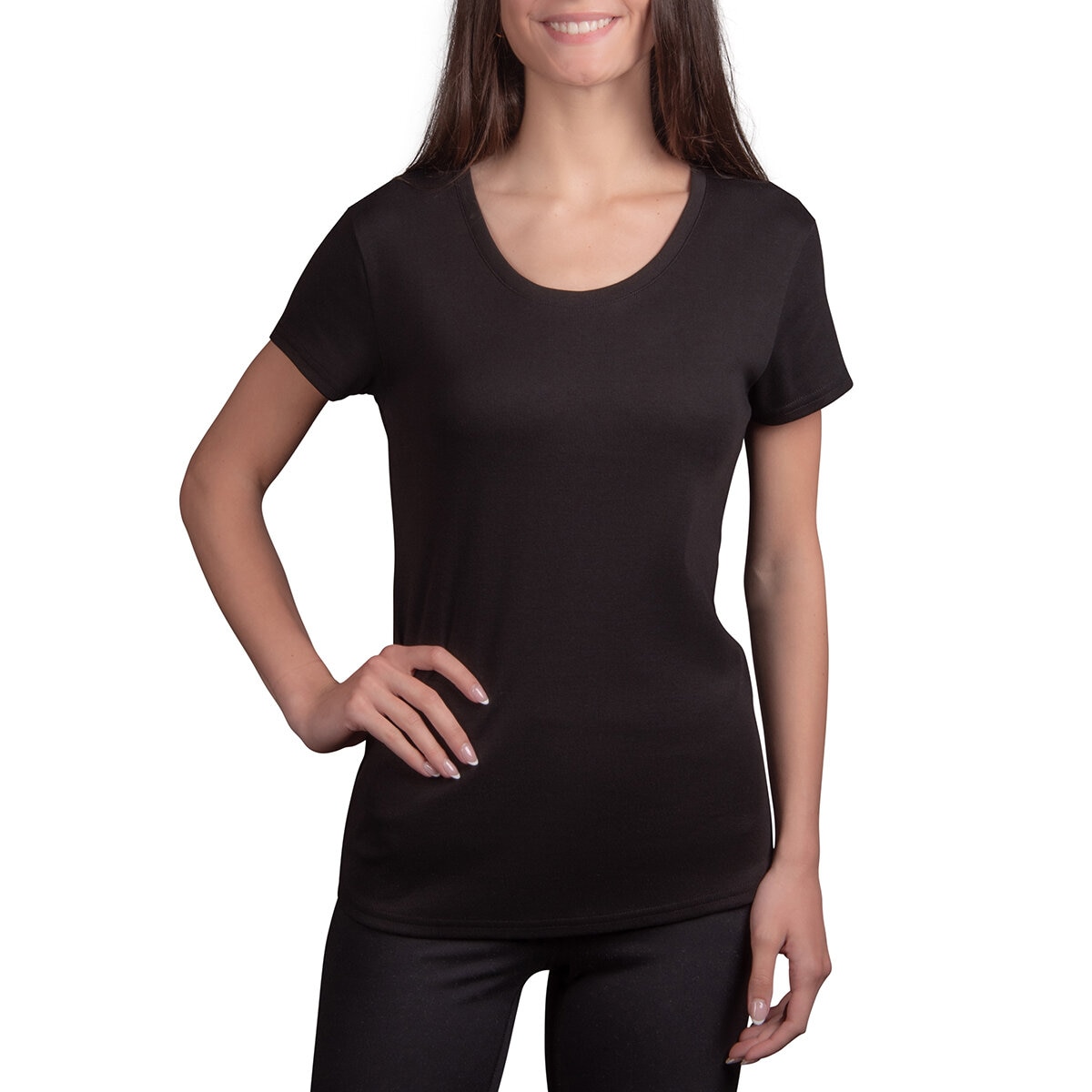 Kirkland Signature Playera para Dama Negro Mediana