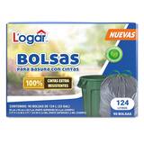 Logar Bolsas Para Basura con Cintas 90 pzas de 124 l