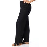 Briggs Pantalones tipo lino para Dama Negro Extra Grande