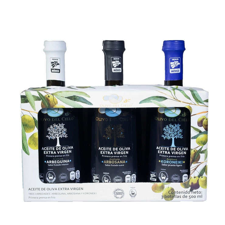 Olivo Del Cielo Aceite de Oliva 3 pzas de 500 ml Olivo Del Cielo Aceite de Oliva 3 pzas de 500 ml