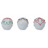 Figuras de Calaveritas de Azúcar con Luces LED, Juego de 3 Pzas. Figuras de Calaveritas de Azúcar con Luces LED, Juego de 3 Pzas.