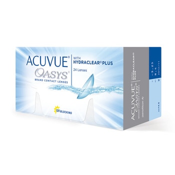 Acuvue Oasys Lentes de Contacto para Miopía o Hipermetropía 24 Lentes