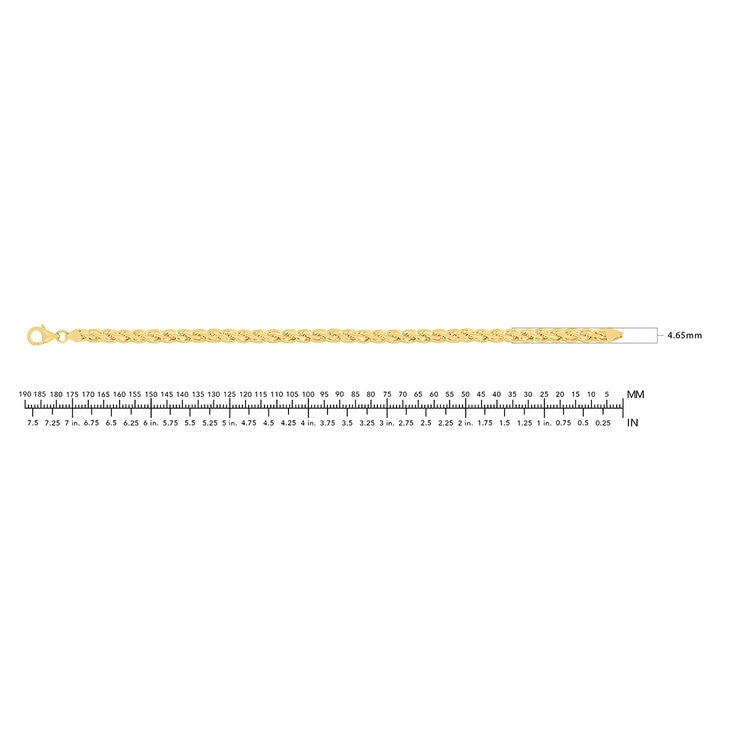 Pulsera de Eslabones de Fantasía, Oro Amarillo 14k Pulsera de Eslabones de Fantasía, Oro Amarillo 14k