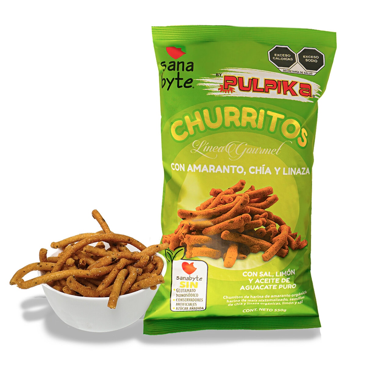 Pulpika Churrito de Amaranto Con Limón 550 g