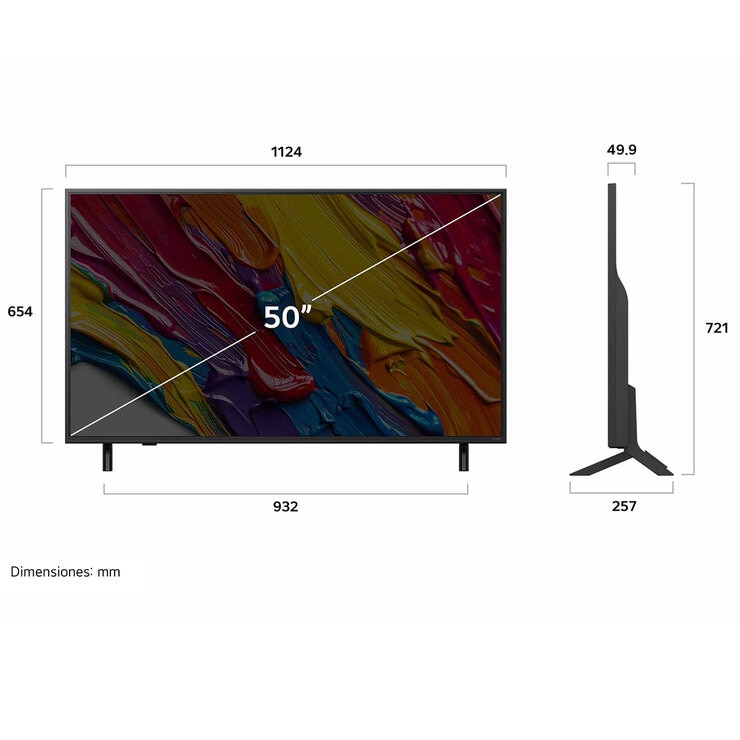 LG Pantalla 50" QNED 4K Smart TV