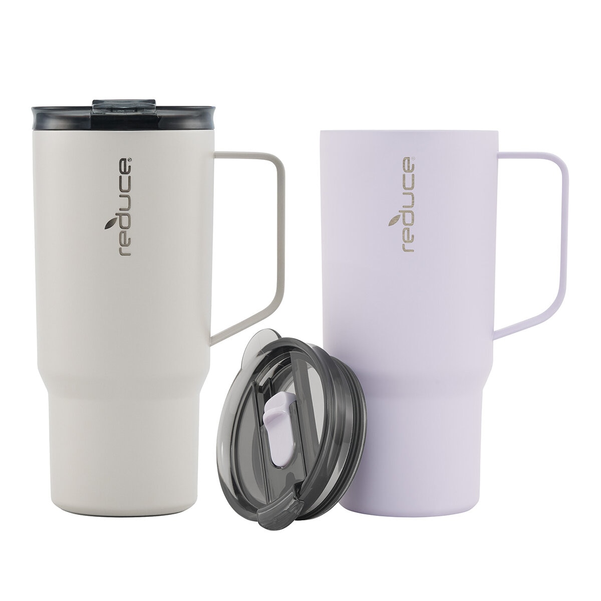 Reduce - Hot 1 Mug Taza de 700 mLcon Control de Flujo en la Tapa 2 Piezas Coral/Lavanda