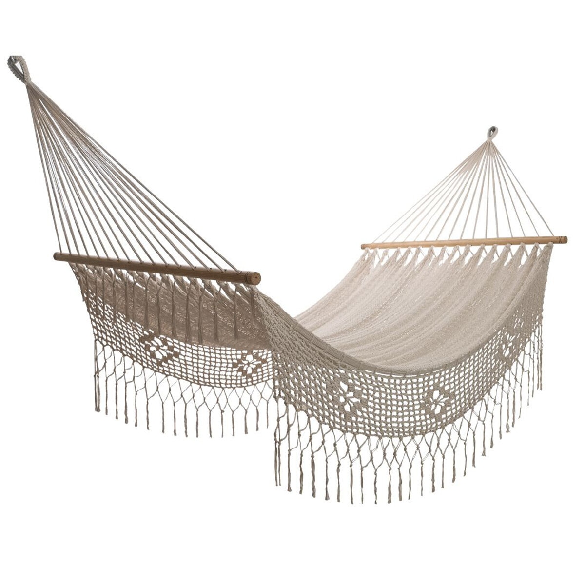 Arte Mayab, Hamaca Catre Modelo Eden, Color Beige