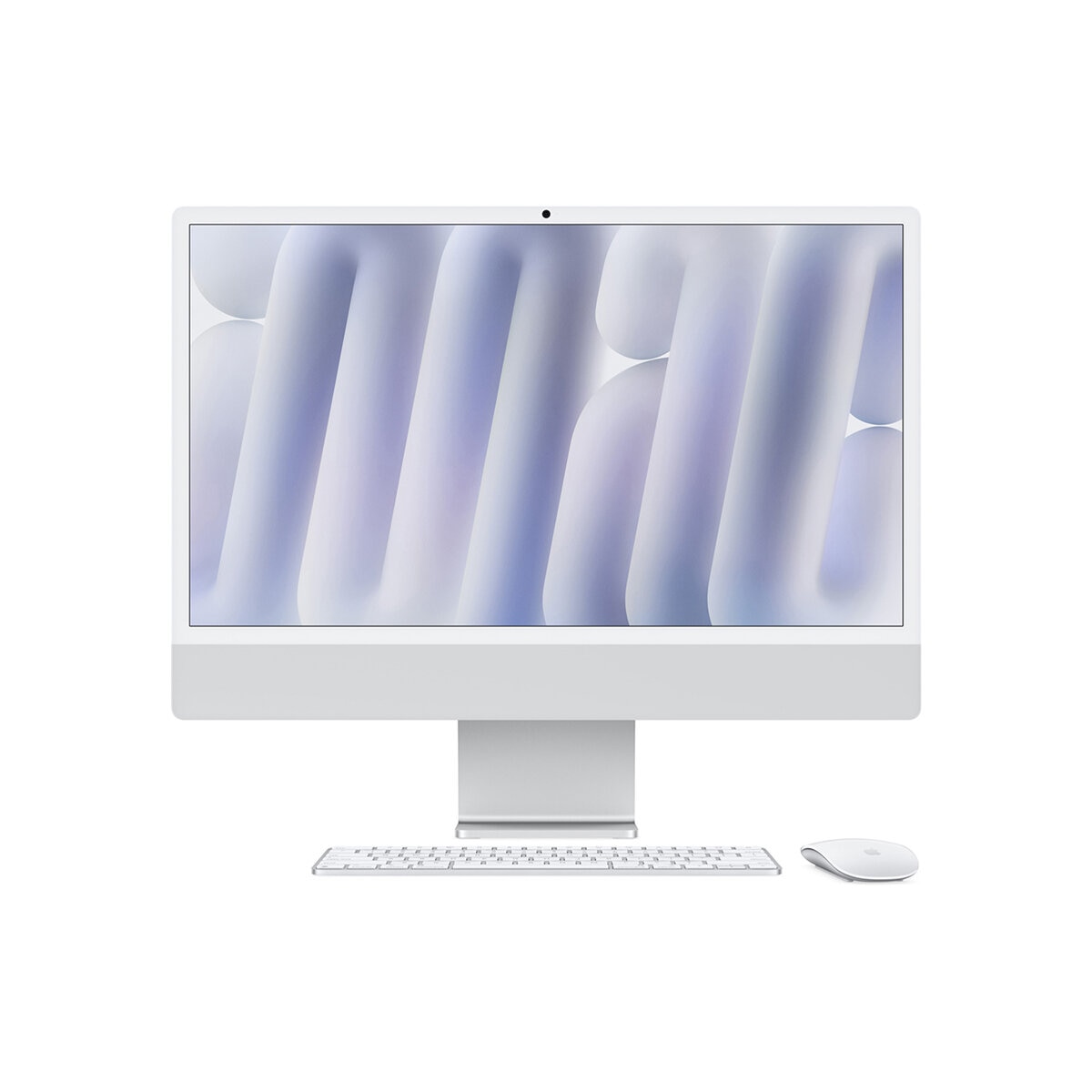 Apple iMac 24" 256GB 4.5K Chip M4 Plata CPU de 8 núcleos GPU de 8 núcleos Memoria unificada de 16GB