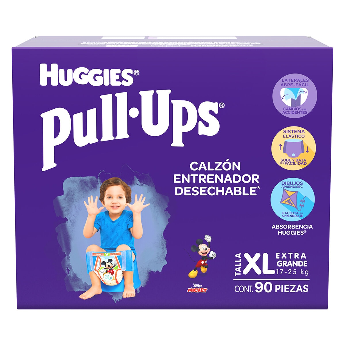  Pull-Ups Calzoncitos Entrenadores Etapa 6 para Niño 90 pzas