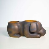 Estudio Floga, Molcas Maceta en Forma de Perro Café