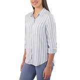 Jachs Girlfriend Blusa para Dama Azul Grande