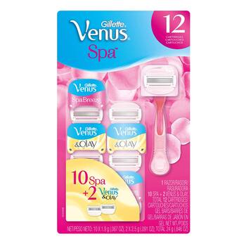 Gillette Venus Spa Rastrillo con 12 Cartuchos