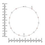Collar de Perla Cultivada, 43.18cm