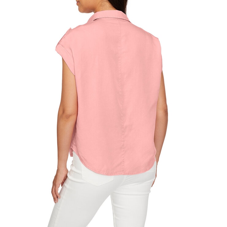 Buffalo David Bitton Blusa para Dama Rosa Extra Chica