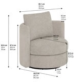 Thomasville, Juego de 2 Sillones Giratorios de Tela