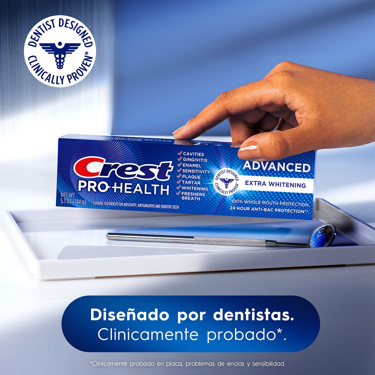 Crest Pro Health Advanced Pasta Dental 5 pzas de 144 gr