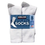 Kirkland Signature Calcetines para Caballero 8 pares blanco US 8-12