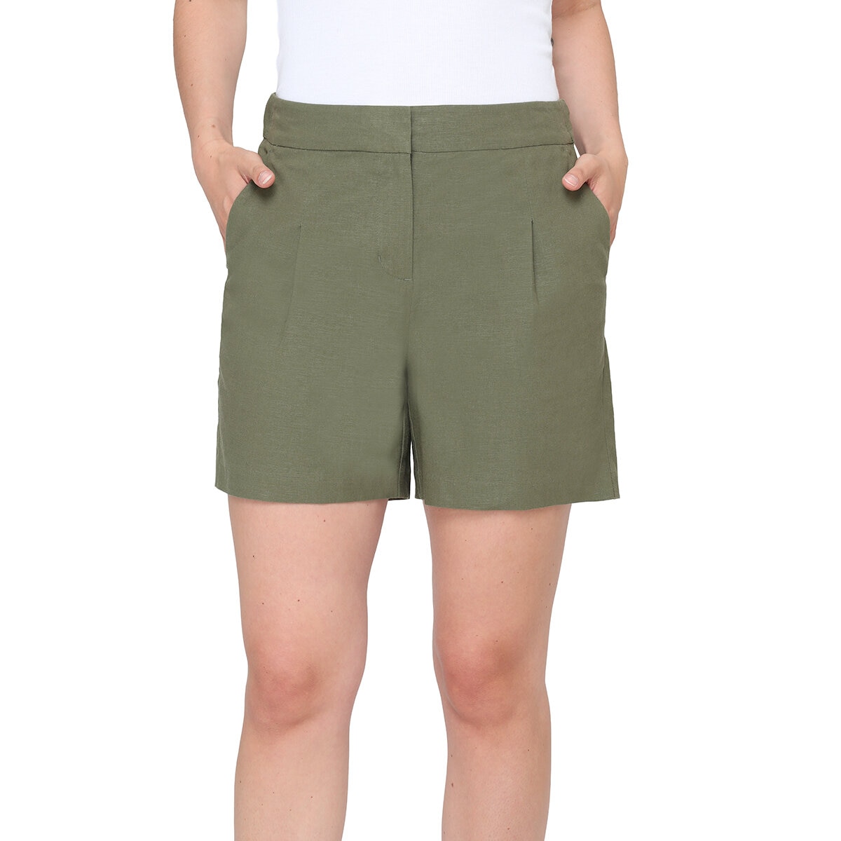 Nicole Miller Original Shorts Tipo Lino para Dama Varias Tallas y Colores